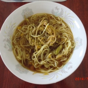 もやし醤油ラーメン